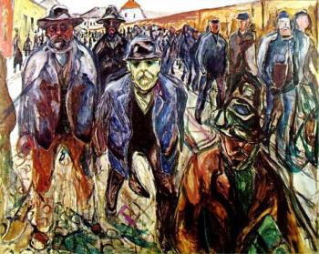 Edvard Munch : Workers on Their Way Home